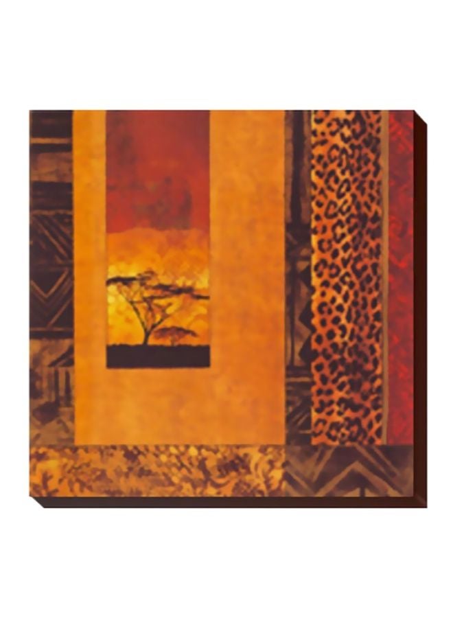 بوستر حائط للتزيين أصفر/ أحمر/ بني 47 X 47سم