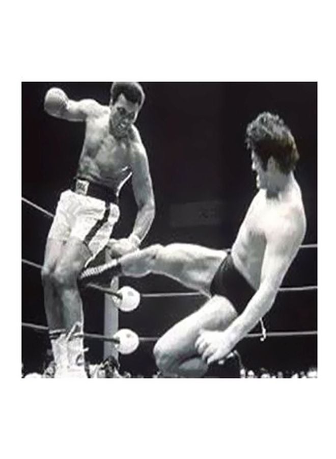 بوستر حائط للتزيين أسود/ أبيض 23x23سم