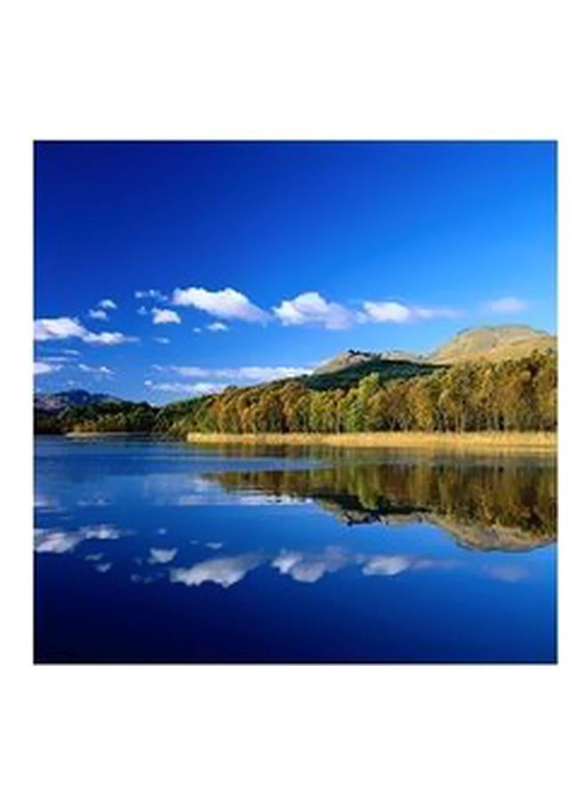 فوتو بلوك بوستر حائط للتزيين أزرق/أخضر/أبيض 50x50سم