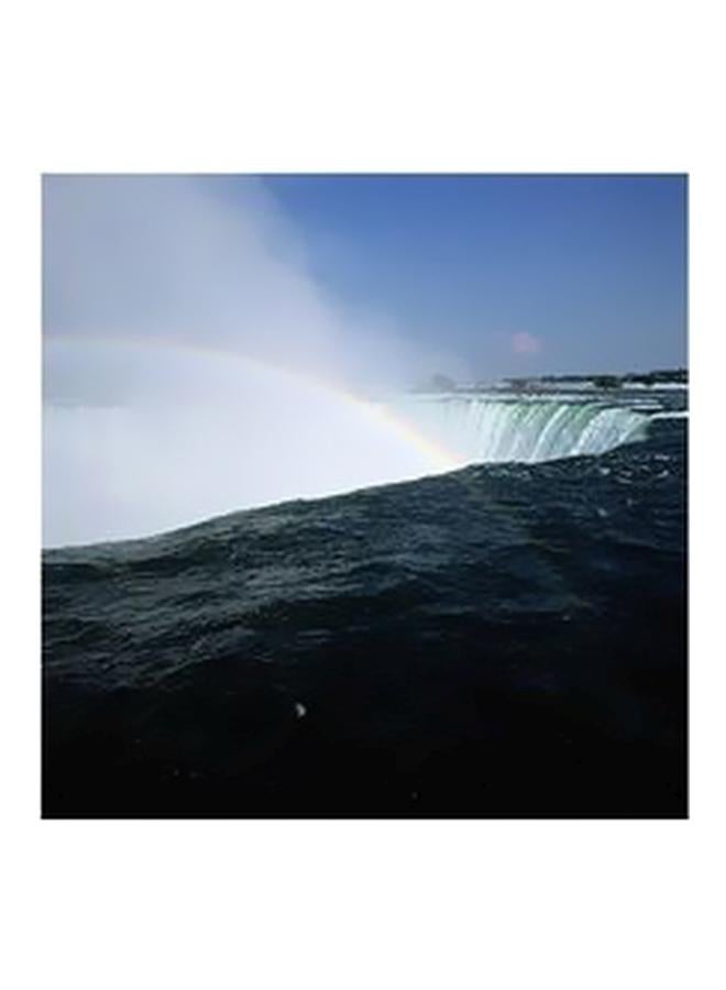 بوستر حائط للتزيين أزرق/ أبيض/أحمر 50x50سم