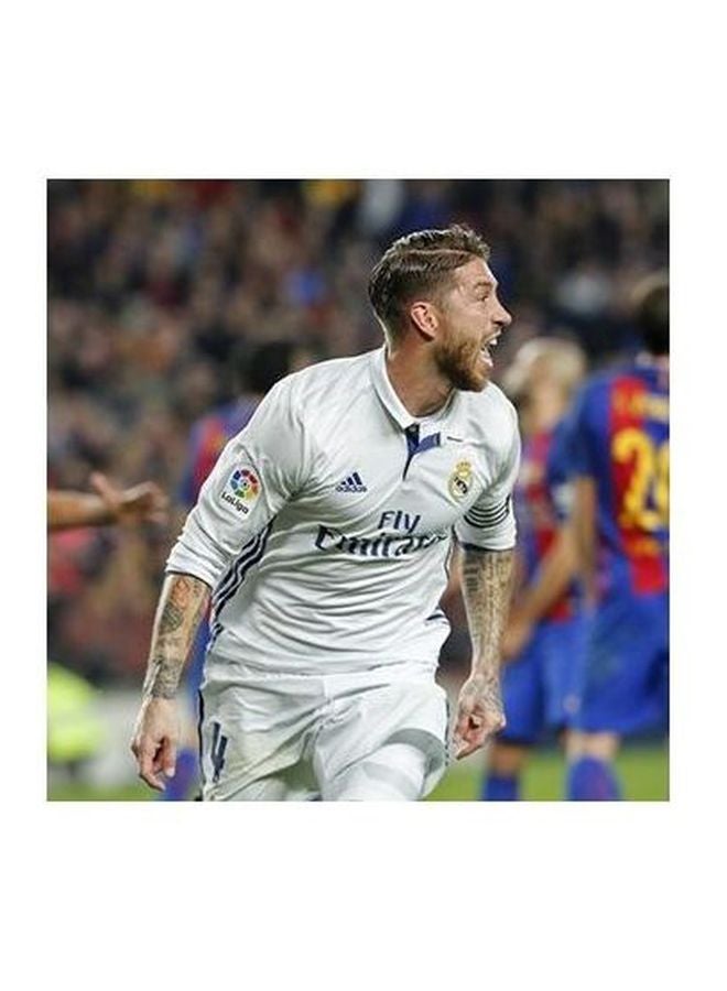 فوتو بلوك بوستر حائط للتزيين بيج/ أبيض/ أحمر 50x50سم