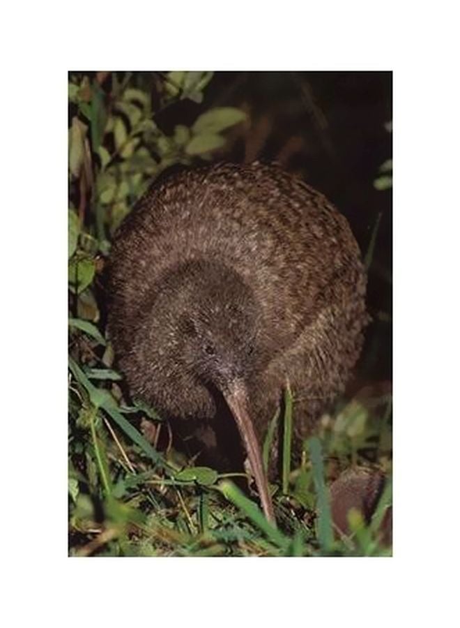 Decorative Wall Poster Blue/Gold 45x31cm