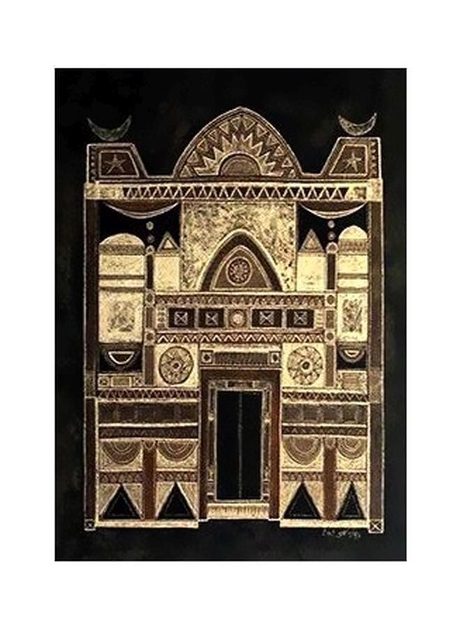فوتو بلوك - بوستر حائط للتزيين أسود/ذهبي 45x31سم - Image 1