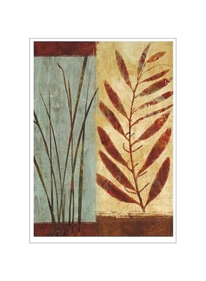 فوتو بلوك بوستر حائط للتزيين بني/ ذهبي/أخضر 60x40سم