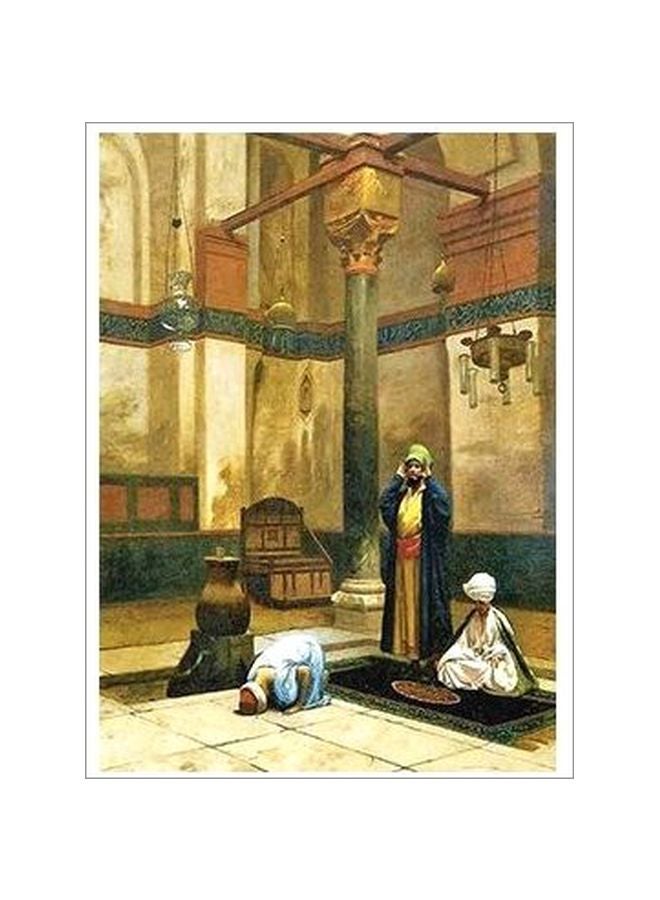 PHOTOBLOCK Decorative Wall Poster Red/Beige/Grey 60x40cm