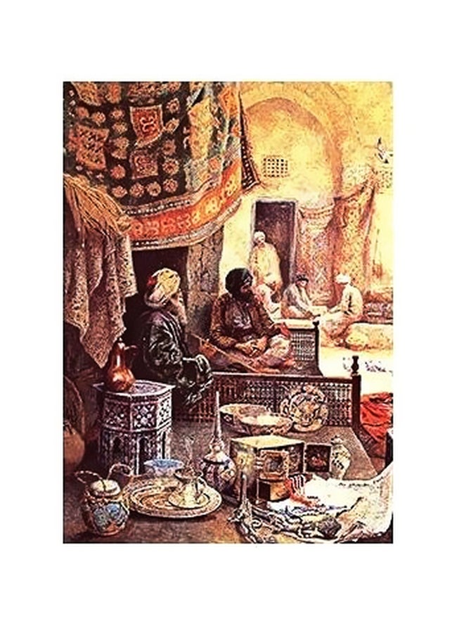 فوتو بلوك - بوستر حائط للتزيين بني/ذهبي/أحمر 45x31سم - Image 1