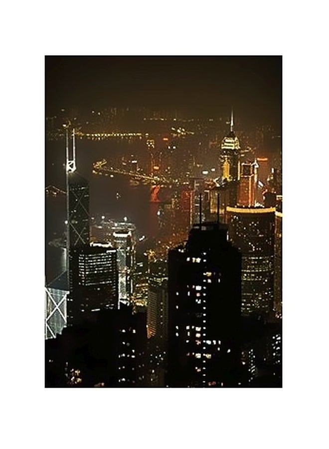 بوستر حائط للتزيين أحمر / أصفر / أخضر 45x31سم