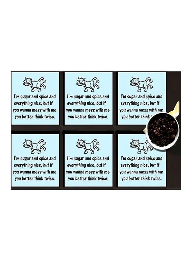 6-Piece Coaster Set Multicolour 7x7cm