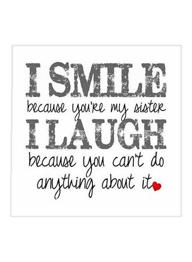 Decorative Wall Poster Grey/Black/Red 15×15cm