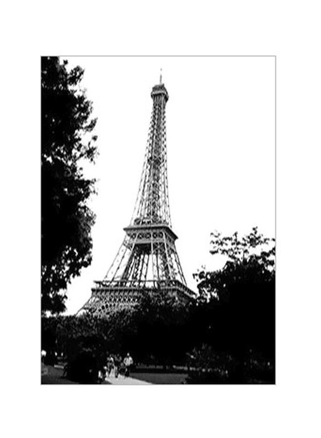 Decorative Wall Poster White/Black 45x31cm