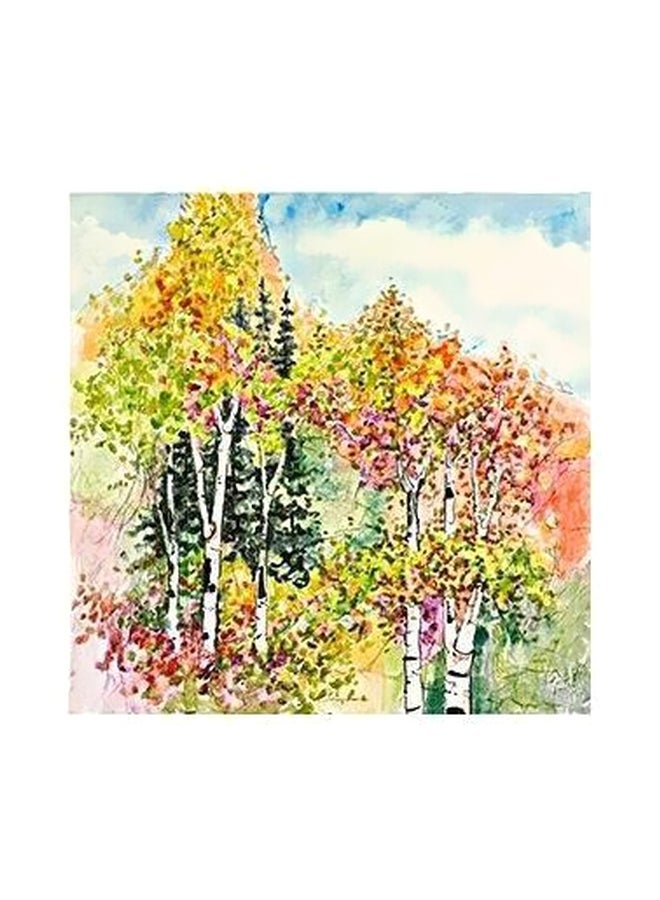 بوستر حائط للتزيين متعدد الألوان 23x23سم