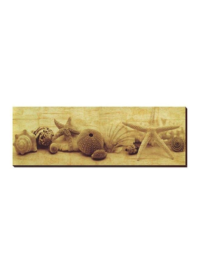لوحة فنية لديكور الحائط بيج 54x18سم