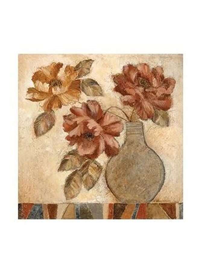 بوستر حائط للتزيين بني/بيج/أسود 32x32سم