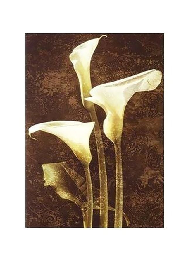 Decorative Wall Poster Brown/Beige/White 34x24cm