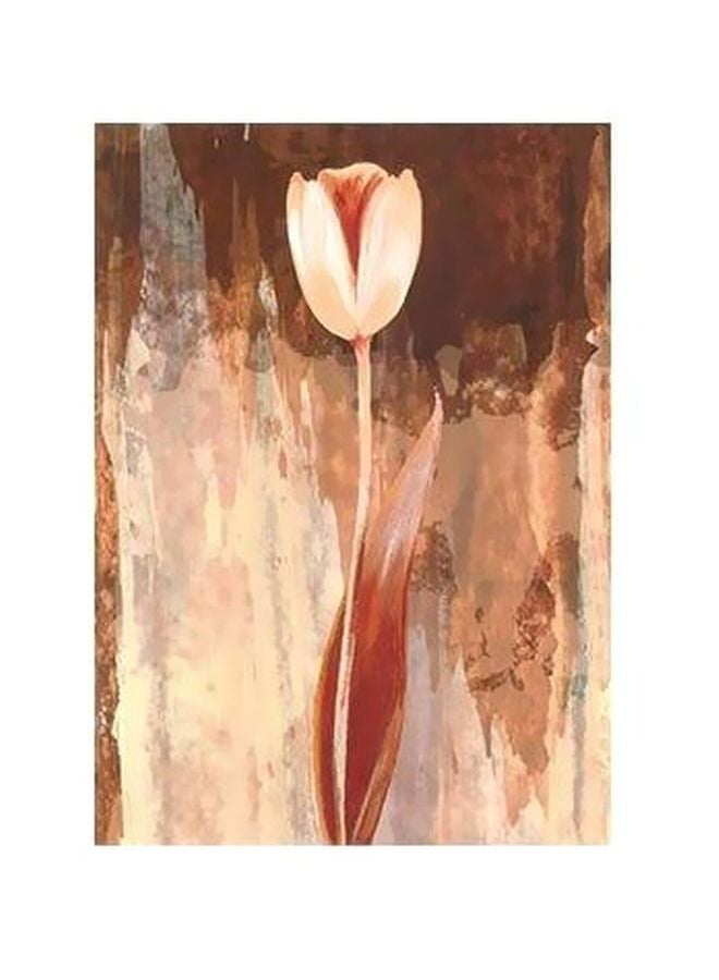 Decorative Wall Poster Brown/Beige/White 34x24cm