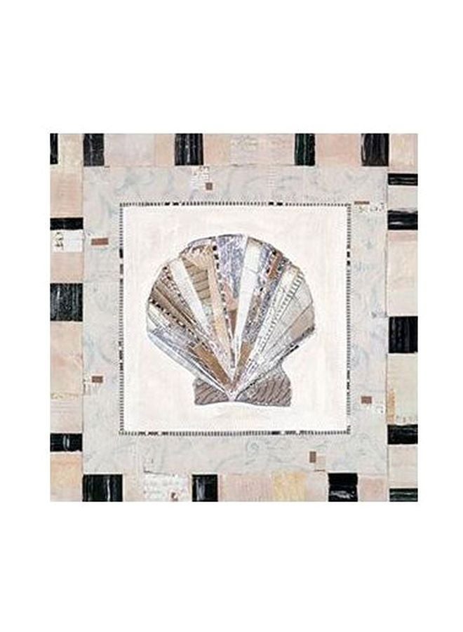 PHOTOBLOCK Decorative Printed Wall Poster Beige/Black 50x50cm