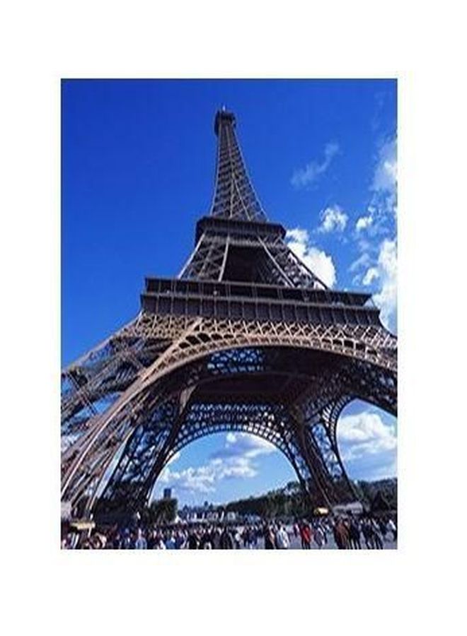 PHOTOBLOCK Decorative Wall Poster Blue/Grey/White 34 x24cm