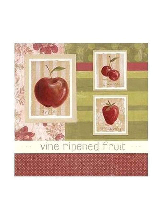 PHOTOBLOCK Decorative Wall Poster Red/Green/Pink 32x32cm