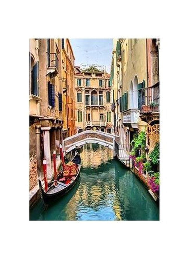 Decorative Wall Poster Green/Beige/Red 34x24cm