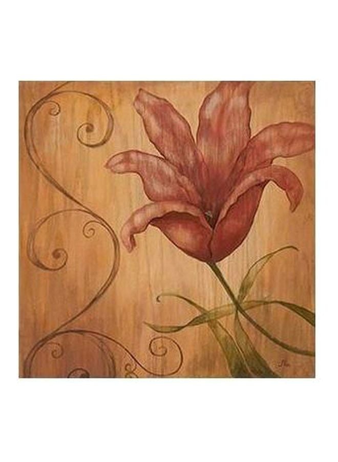 PHOTOBLOCK Decorative Wall Poster Brown/Red/Green 50x50cm 