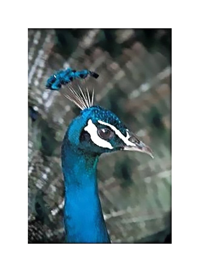 PHOTOBLOCK Decorative Wall Poster Grey/Blue 34x24cm