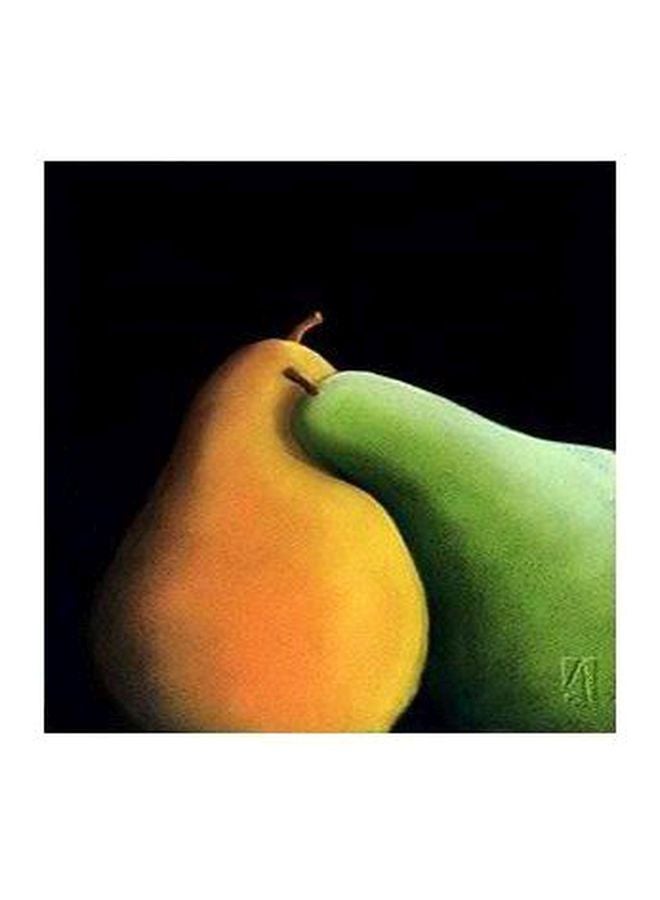 PHOTOBLOCK Decorative Wall Poster Yellow/Green/Black 32x32cm