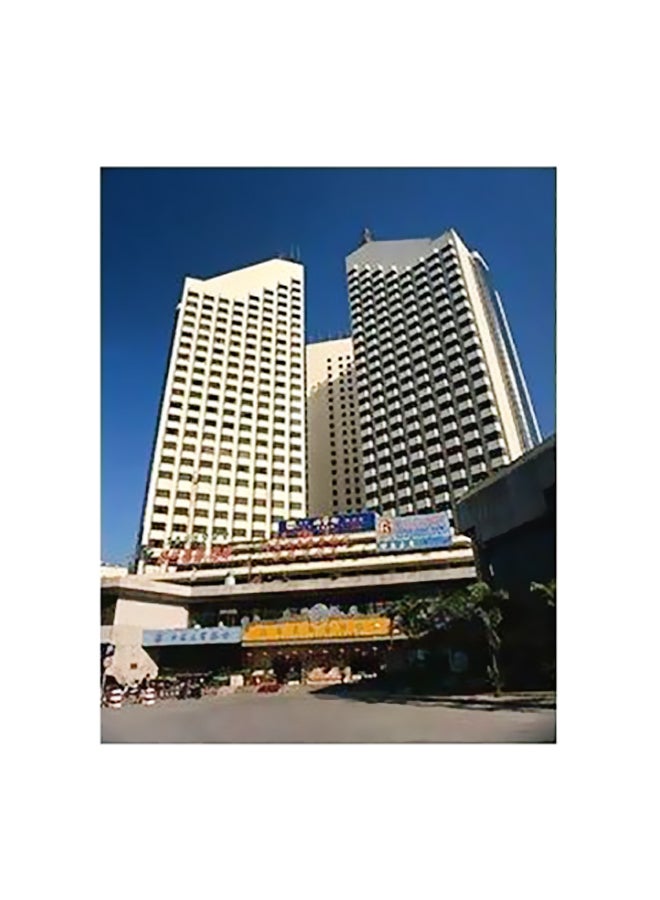 Decorative Wall Poster Blue/White/Grey 60x40cm