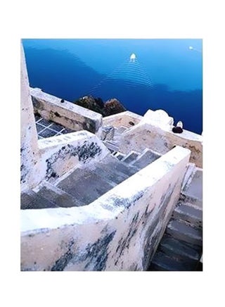 Decorative Wall Poster Beige/Blue 24x18cm - v1565787064/N29080018A_1