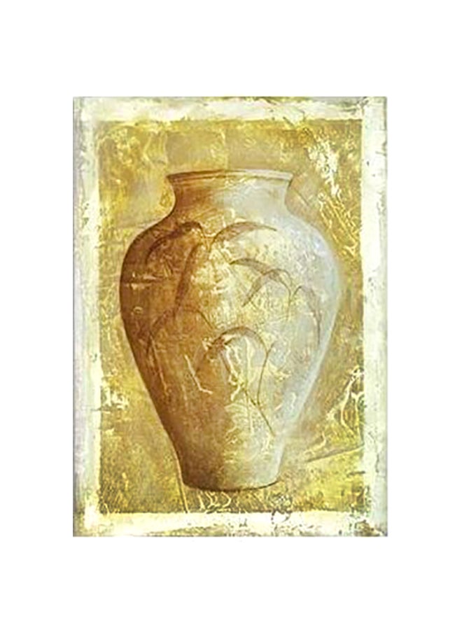 Decorative Wall Poster Gold/White 60x40cm