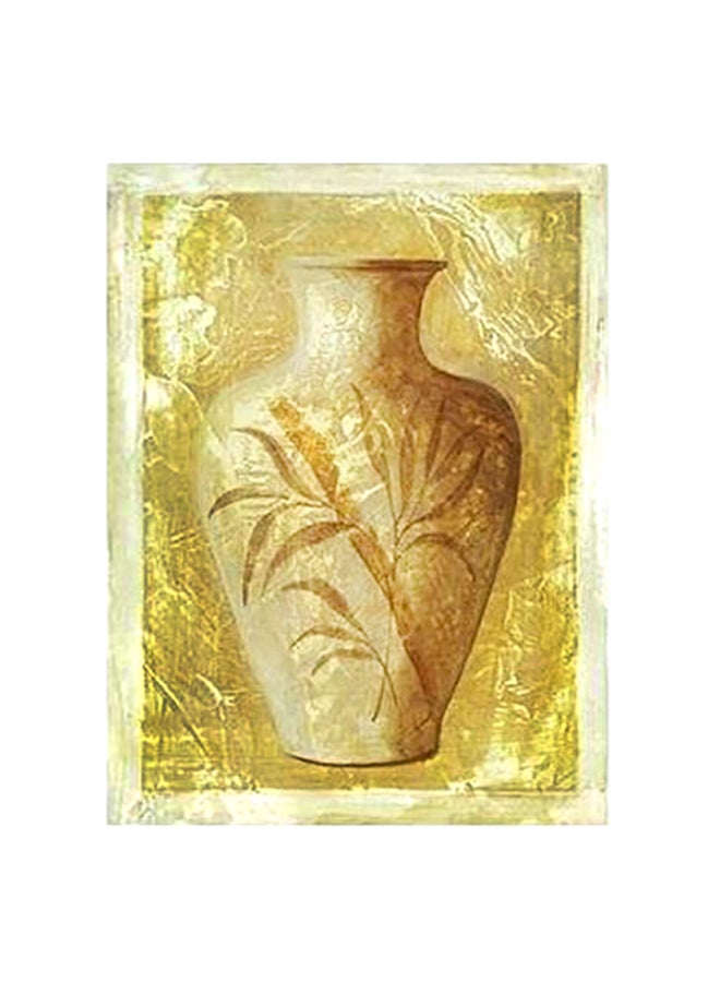 PHOTOBLOCK Decorative Wall Poster Gold/White 45x31cm
