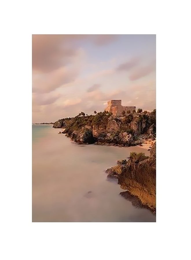 Decorative Wall Poster Brown/Grey 24x18cm