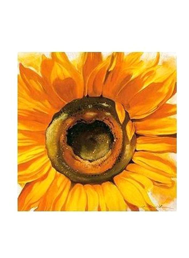 PHOTOBLOCK Decorative Wall Poster Yellow/Brown 50x50cm
