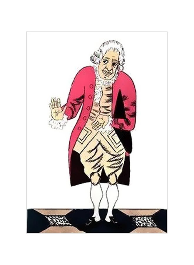 Decorative Wall Poster Pink/Black/Beige 24x18cm