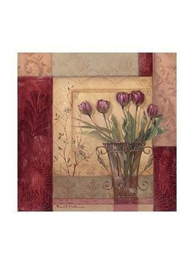 PHOTOBLOCK Decorative Wall Poster With Frame Beige/Purple/Grey 32x32cm