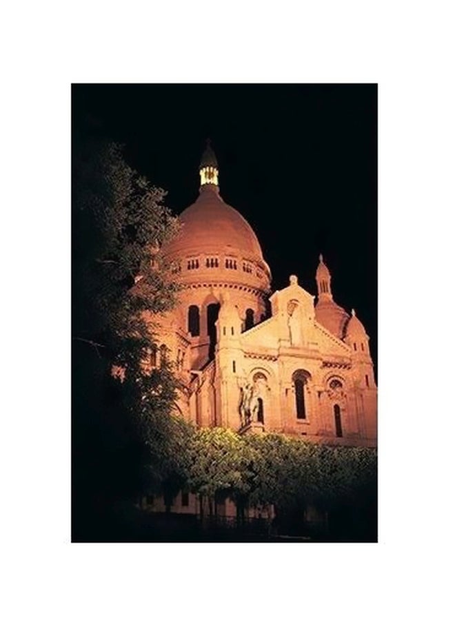 بوستر حائط للتزيين أسود/ برتقالي/ أخضر 24x18سم