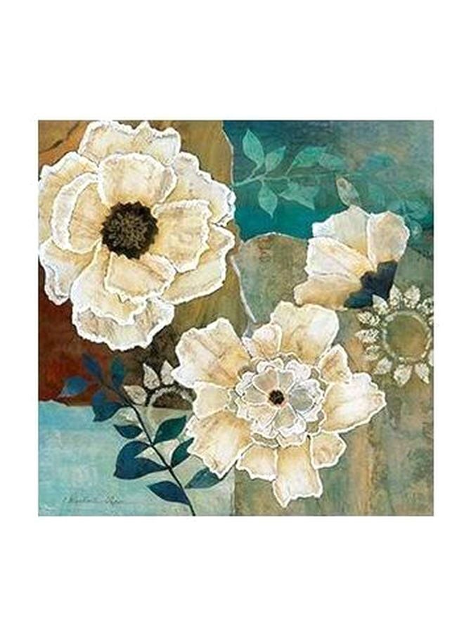 فوتو بلوك بوستر حائط للتزيين بيج/أزرق/بني 50x50سم