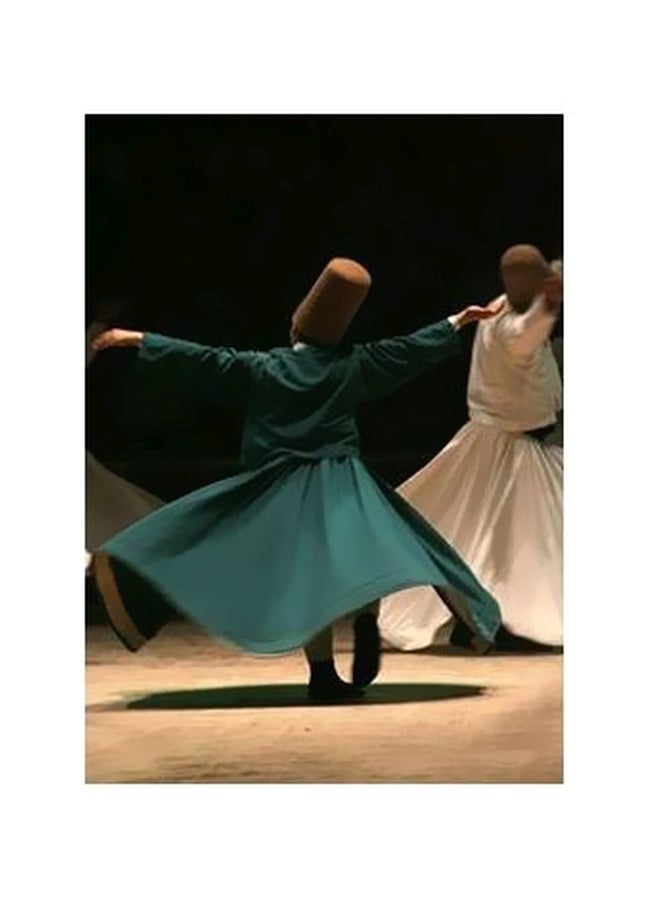 PHOTOBLOCK Decorative Wall Poster Blue/White/Brown 24x34cm