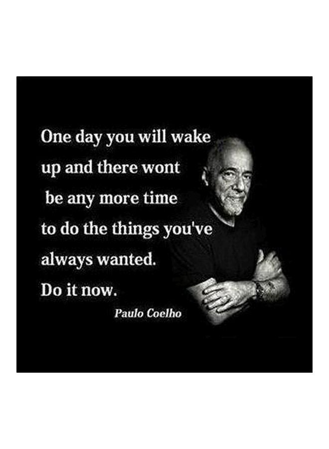 بوستر حائط للتزيين أسود/ أبيض 50x50سم