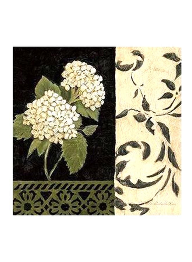 Decorative Wall Painting Beige/Black/Green 50x50cm