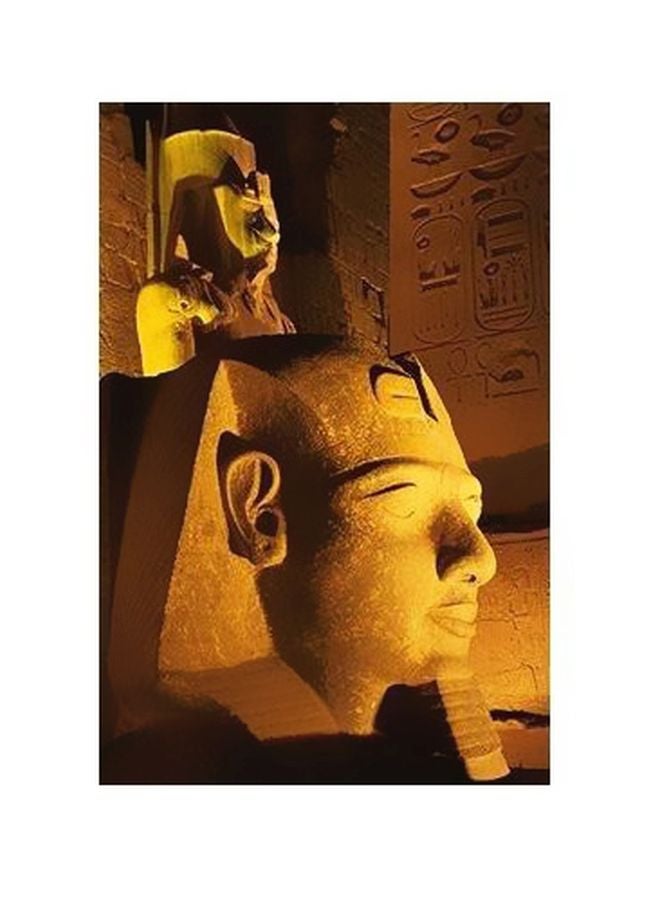 Decorative Wall Poster Yellow/Brown 34x24cm