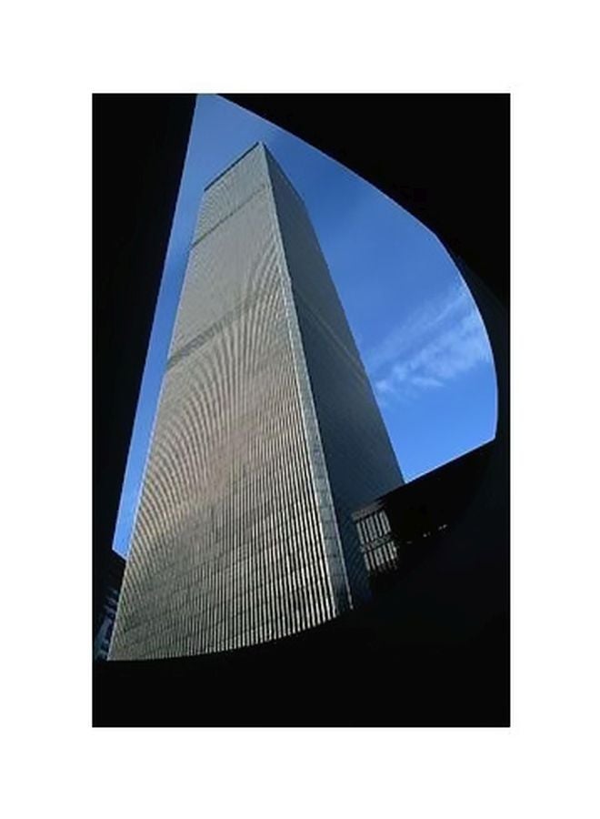 PHOTOBLOCK Decorative Wall Poster Black/Blue/Silver 45x31cm