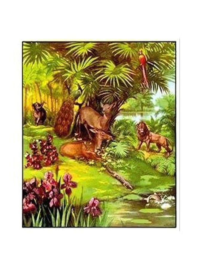 PHOTOBLOCK Decorative Wall Poster Green/Brown 34x24cm