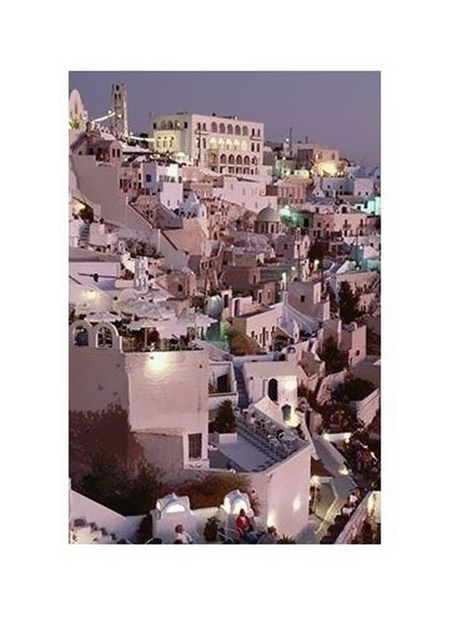 Decorative Wall Poster Pink/Grey 45x31cm