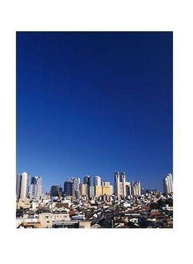 بوستر حائط للتزيين أزرق/ أبيض/أحمر 45x31سم