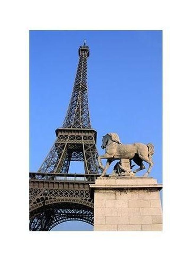 PHOTOBLOCK Decorative Wall Poster Blue/Beige/Grey 60x40cm