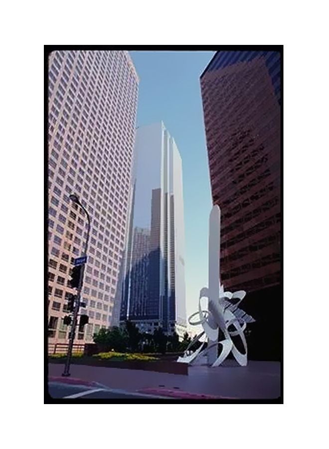 بوستر حائط للتزيين أزرق/أبيض/أحمر 60x40سم