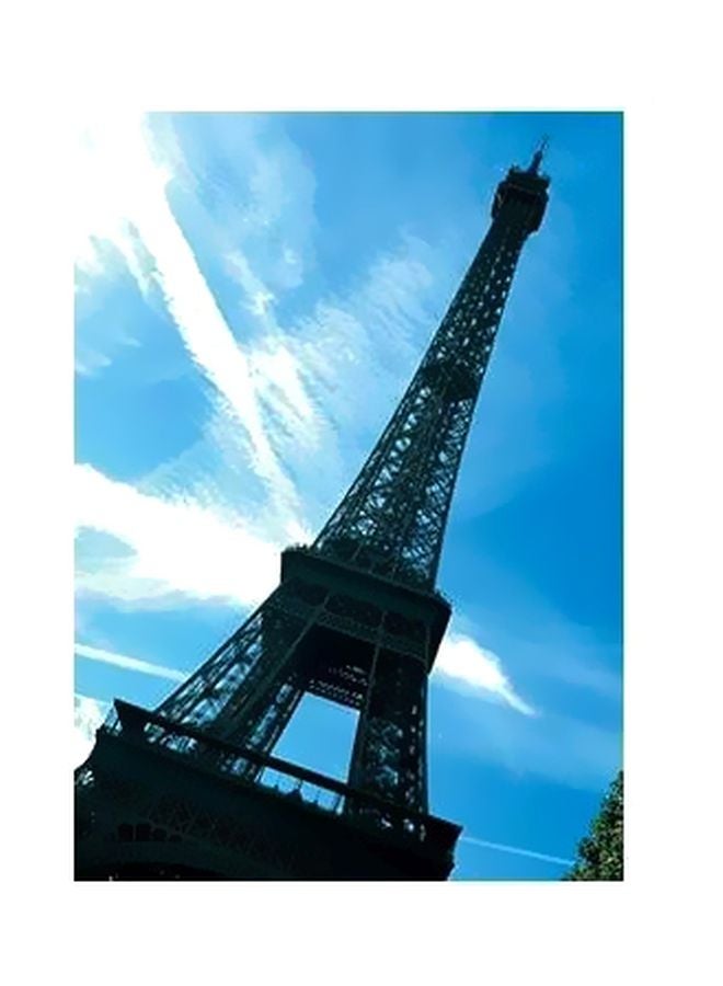 PHOTOBLOCK Decorative Wall Poster Blue/Black/White 60x40cm