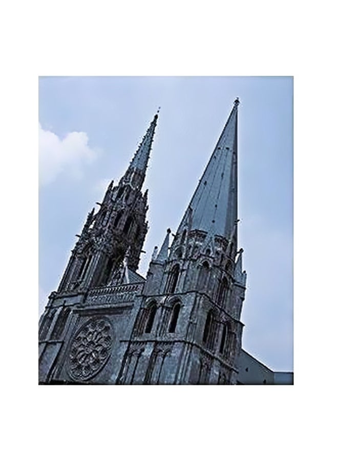 Decorative Wall Poster Blue/Grey/White 45x31cm