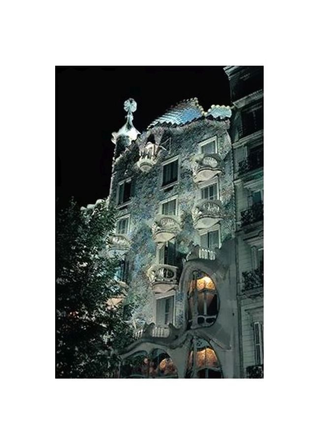 Decorative Wall Poster Green/Black 34x24cm