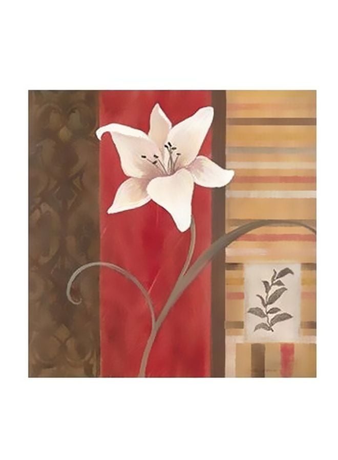Decorative Wall Poster Red/Green/White 32x32cm